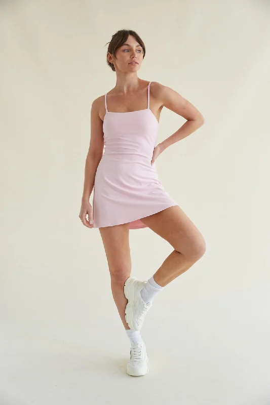 Carly Airbrush Tennis Dress in Pink