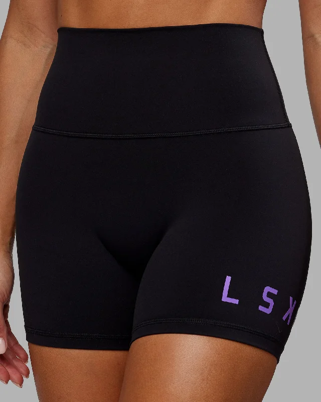 Evolved X-Length Shorts - Black-Purple Swirl