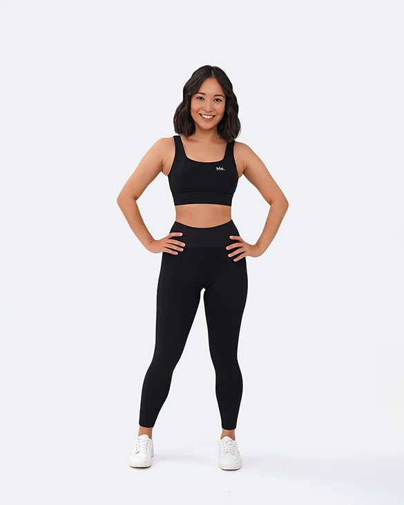 7/8 High-Waisted Leggings in Black