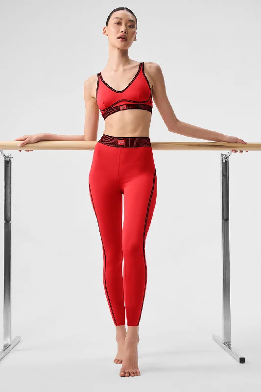 Airlift High-Waist 7/8 Line Up Legging - Red Hot Summer