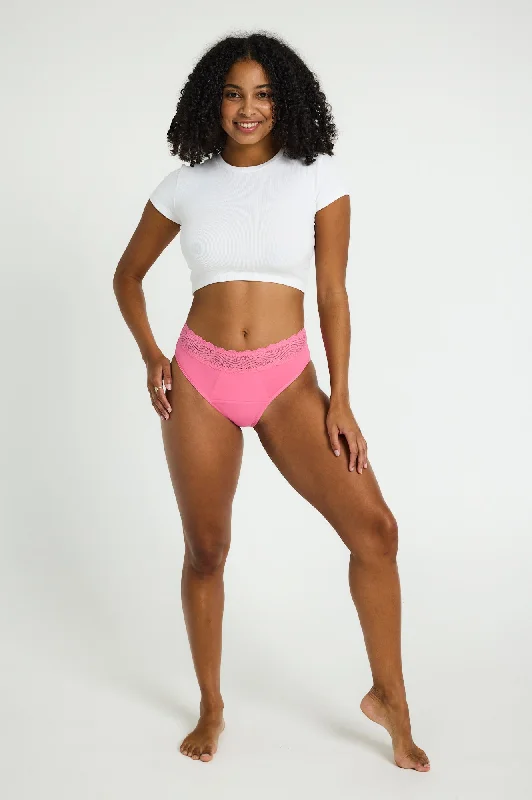 Sensual Hi Waist Bikini Super-Overnight Carnation Pink