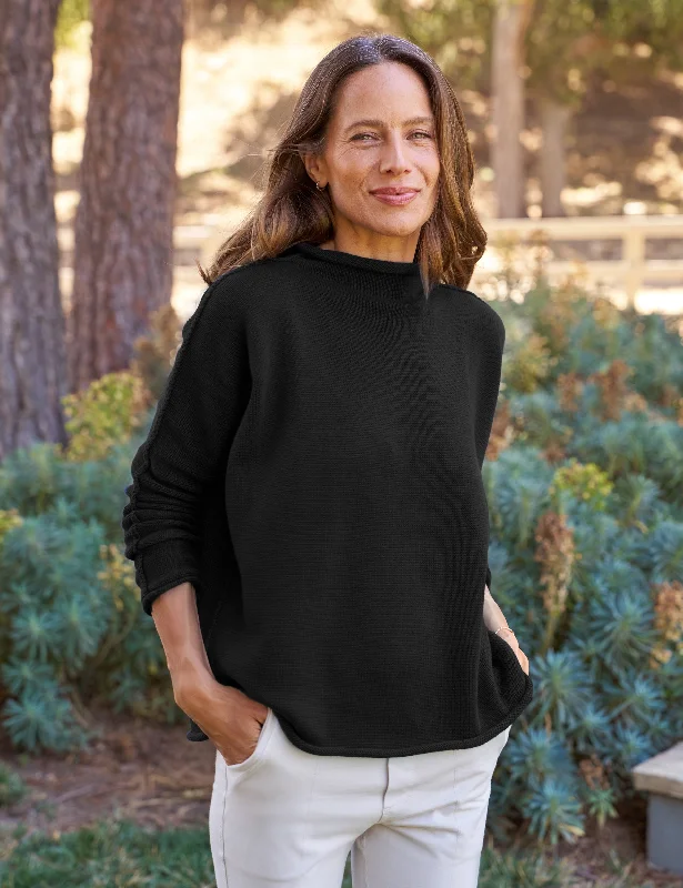 Frank & Eileen - Monterey Sweater in Black